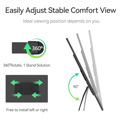 Image of Laptop Screen Extender, 16 Inch FHD 1200P Portable Monitor with Detachable Kickstand & Speakers, Plug&Play, Travel Gaming Monitor for Laptop /Computer /Phone /Switch /PS4 /Windows /Mac