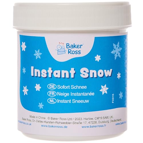 Baker Ross FX916 Instant Snow - Christmas Decoration Supplies Fake Snow for Displays