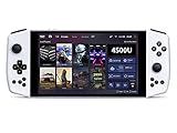 AYA Neo 2021 (White Moon)- 7 Inches Handheld PC Game Console Win10 Home Laptop Touch Screen Video Game Console Game player, CPU AMD Ryzen 5 4500U Processor Tablet PC, 16GB LPDDR4x 4266 RAM/1TB M.2 SSD