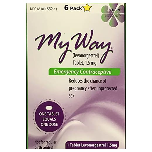 LUPIN My Way Emergency Contraceptive 1 Tablet Each (6)