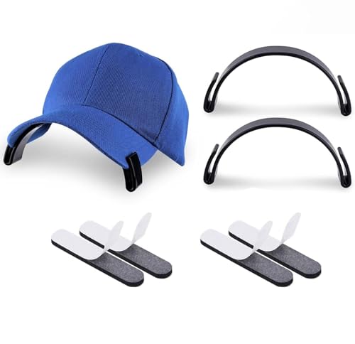2Pcs Hat Curve Bender, Plastic Hat Brim Shaper Hat Bender Brim Hat Shape Keeper Hat Curve Tool for Baseball Caps Hat Curver (2 Pcs)