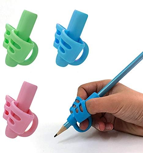Koabbit - Pencil Grips for Kids Handwriting,Pencil Holder for Toddlers/Preschool 2-4 Year learning to Write, Writing aid Grip Tools for Children's Training Pen Holding Posture Correction Tools(3 PACK)