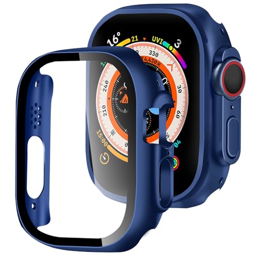 UIUIKA Apple Watch Jo[ Series Ultra2/Ultrai2023/2022j 49mm Ή AbvEHb`p P[X ^ PC+KXf ̌^ Apple Watch P[XΉ Sʕی ^ ȒP ϏՌ