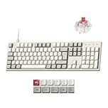 Keychron C2 Pro 8K Wired Mechanical Keyboard - UK ISO Layout, 8000Hz Polling Rate, QMK/VIA Programmable Hot-Swappable Red Switch, RGB Backlit Full Size with PBT Keycaps for Mac, Windows, Linux