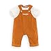 Corolle - Velvet and T-Shirt Overalls with Loire Edges, Clothes for 36 cm Doll, 2 Years and Above