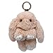 Plüsch-Kaninchen-Schlüsselanhänger, Osterhase, Weich, Süß, Kaninchen-Spielzeug, Kunstplüsch, Flauschiger Schlüsselanhänger, Damen-Handtaschen-Dekoration, Auto-Anhänger