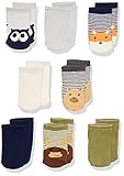 Luvable Friends Unisex Baby Fun Essential Socks, Fox Owl, 0-6 Months
