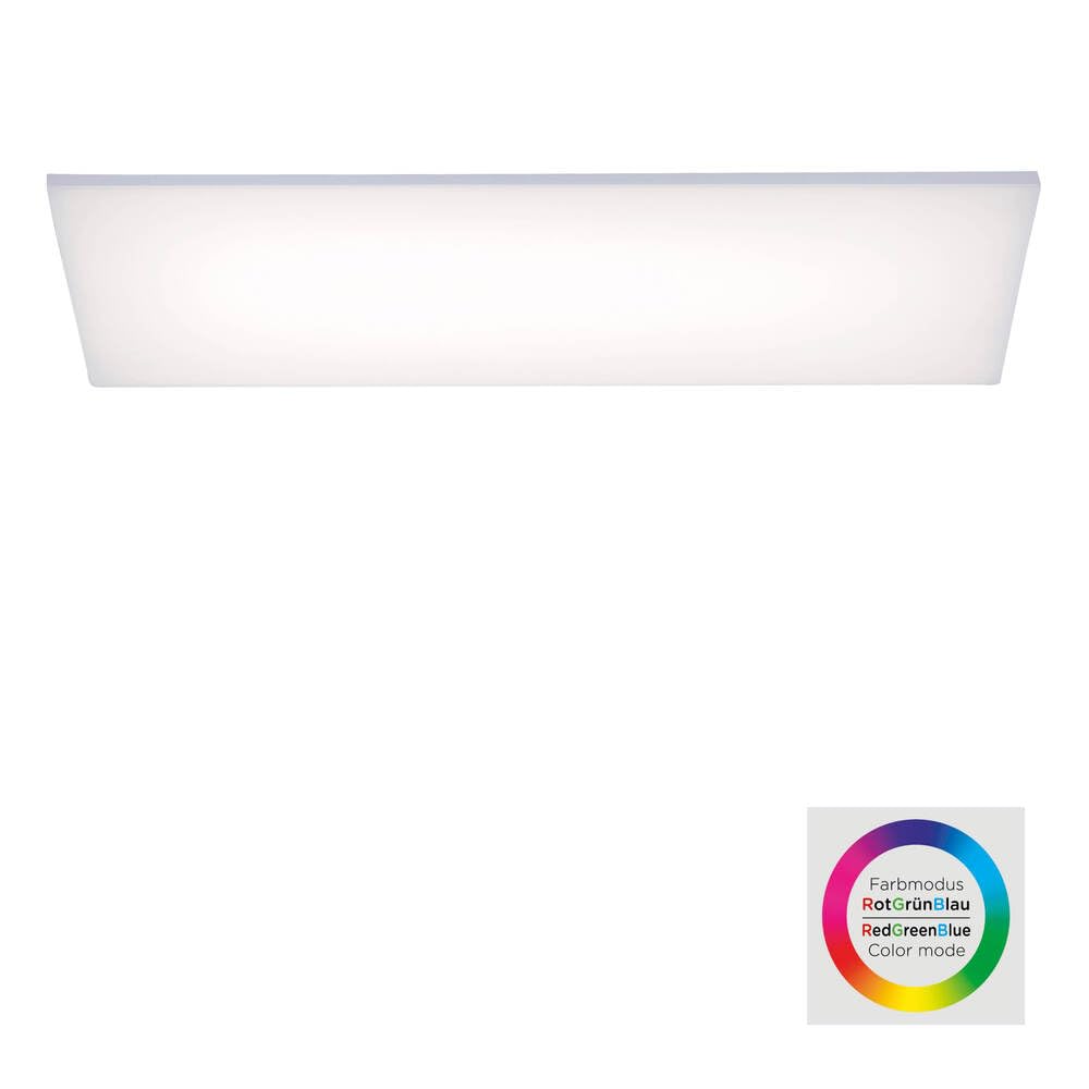 Paul Neuhaus LED Deckenleuchte Panel, weiß, 60x30cm Rahmenlos | Farbsteuerung RGB / warmweiß, Dimmfunktion
