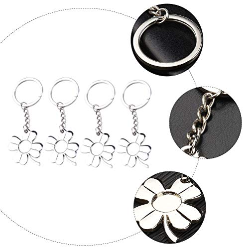 VALICLUD Chaveiro Trevo de Quatro Folhas Chaveiro de Metal Brilhante Presente para Joias do Dia de S