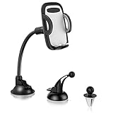 LESHP Car Mount Holder 3-in-1 Air Vent Cell Phone Holder Cradle Dashboard Windshield Universal for iPhone 7, 6, 6S, Samsung