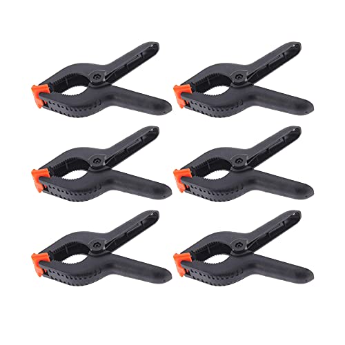 Dapetz ® 6 X Spring Clamp for Woodworking 160mm 6 Inch Extra Strong Spring Clips Clamps Jaw Opening for Photography Woodworking Balloon Arch Crafts Tarps