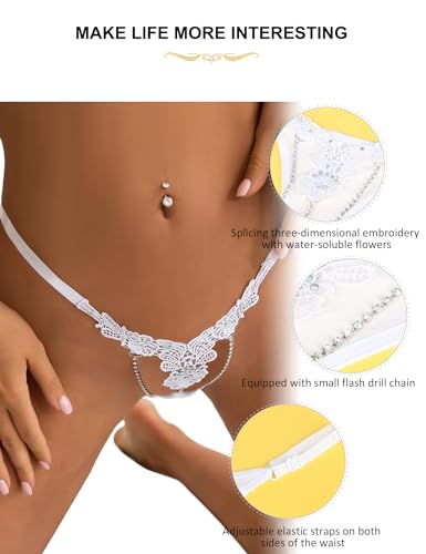 comeondear Tanga fio dental feminina sexy micro tanga calcinha plus size sexy cintura baixa micro ca