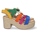 Sandalia de Tacon y Plataforma con Cordones