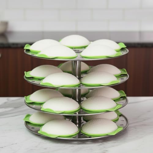 Image of CELA 8 Pcs Silicone Idli Moulds | Non-Stick Food Grade Silicone Idli Maker Liners | BPA-Free, No-Greasing Idli Cups | Perfect Round Idlis | Microwave, Oven & Dishwasher Safe | Reusable Idli, Dhokla, Cupcake & Muffin Moulds