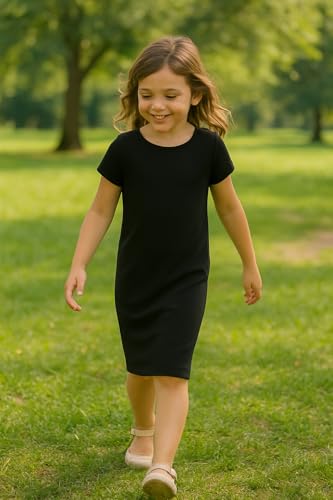 Kids Girls Midi Maxi Denim Dress Ladies Party Fashion Long Slim Fit Stretchy Top3