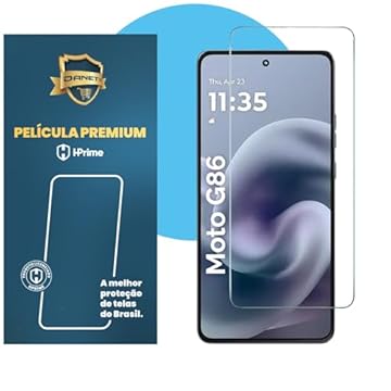 Pelicula Vidro Temperado Danet Premium para Moto G86 - Protecão Anti-Digital e Resistencia Superior a Impactos