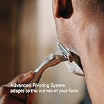 HARRY'S PLUS: Shaving Kit for Men - Gift Box with Premium Handle, 5 Razor Blade Cartridges, 2 oz Foaming Shave Gel & Travel Cover, Advanced Pivoting System - Clay - Image 5