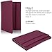 Kaitiaki Folio Cover Compatible with Rocketbook Fusion, Everlast, Wave, Multi Organizer with Pen Loop, Zipper Pocket, Business Card Holder, Waterproof Fabric, Executive Size, Fuchsia