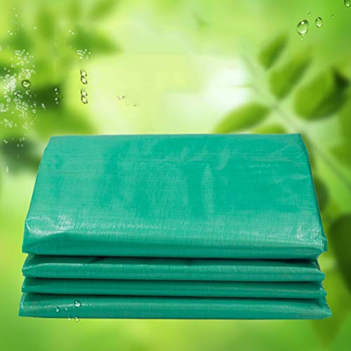 Lona impermeable exterior protector solar de tela translúcida espesa verde de 6x8m 8