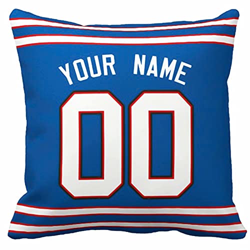 Image of ANTKING Throw Pillow 2 Pack with Custom Name and Number Personalized Gift for Men Women Boys