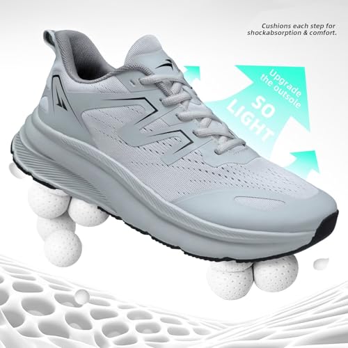 Image of Mens Wide Walking Shoes Wide Toe Box Running Casual Sneakers Tennis Comfortable Trail Athletic Sport Gym Soft Sole