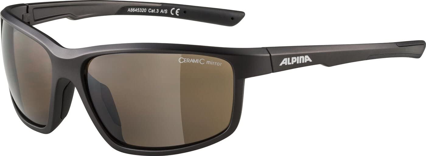ALPINA Defey Mirrored and Shatterproof Sports and Cycling Glasses with 100% UV Protection for Adults, Matte Black, One Size-picture-11