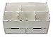 Executive Office Solutions Vintage Rustic Wooden Office Desk Organizer & Mail Rack For Desktop, Tabletop, or Counter - Distressed Torched Wood-Store Supplies, Desk Accessories, Mail – White (WO3)
