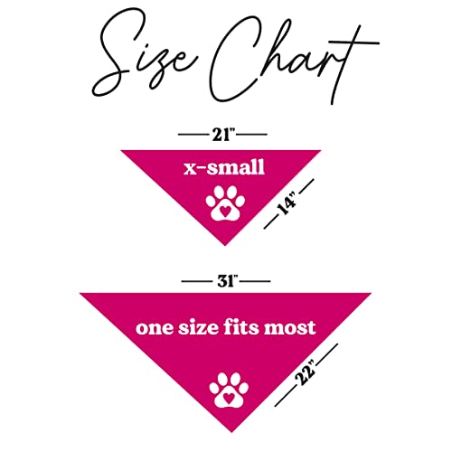 Daddy's Girl Dog Bandana (5 Hot Pink, X-Small) #TOP1