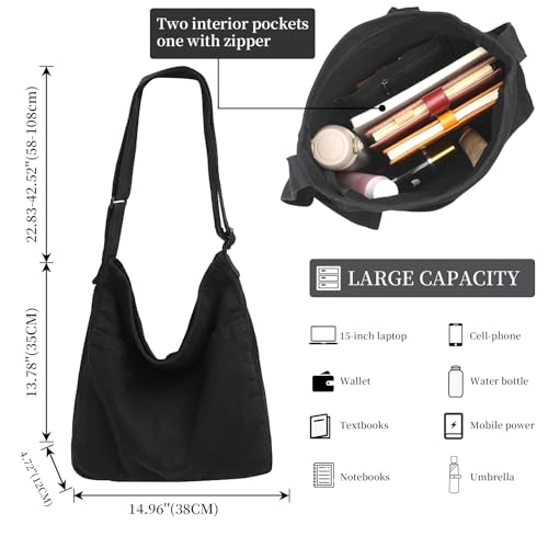 Bolso Tote de Lona Grande Unisex para Uso Casual miniatura 3
