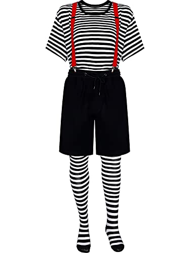 Didaey 4 Pcs Mime Costume Men French Artist Costume Women