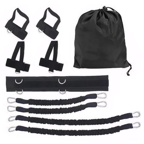 Bandes de résistance boxe avec sangle de taille réglable et sac de rangement en latex 10 pièces