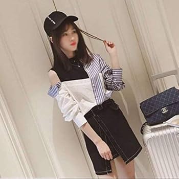 Amazon | アシンメトリー アシメントリー 肩出し オフショル