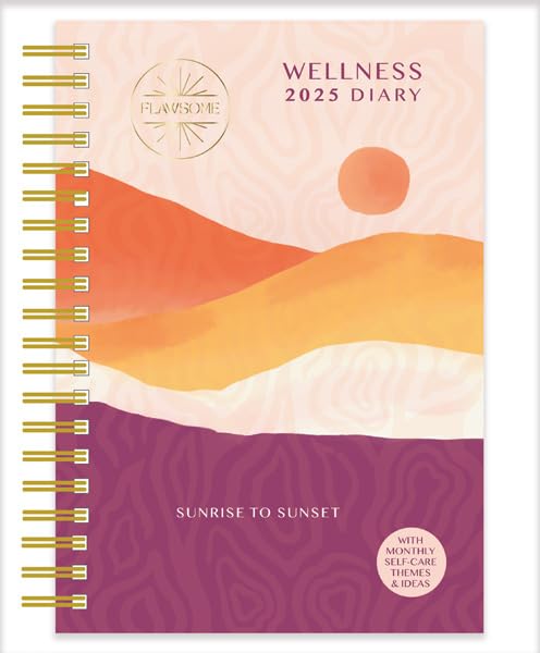 Portico Designs Ltd 2025 Flawsome Mindfulness and Wellness A5 Wiro Diary, Multicolour - Image 2