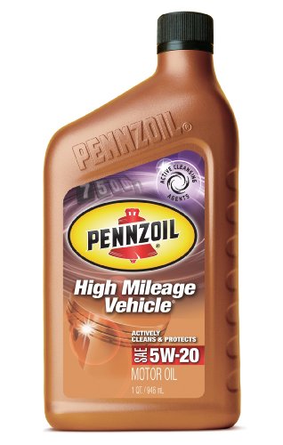 Pennzoil 5077727 High Mileage Vehicle 5W20 Motor Oil - 1 Quart Bottle