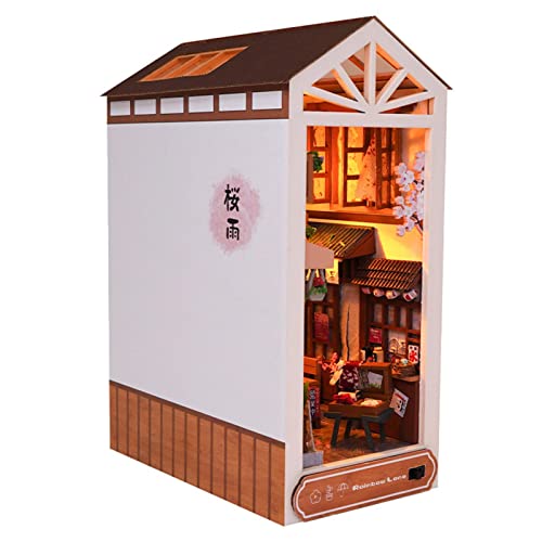 Recanto do Livro | Depois da Chuva Livro Nook Kit,Kit Book Nook, BookNook Bookshelf Insert, Bookends