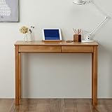 家具の里 LIKKE (リッケ) 学習机 単品 (デスク) 木製 天然木 (日本製/調節可能) コンパクト シンプル 小学生 堀田木工所 勉強机 子供用