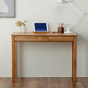 家具の里 LIKKE (リッケ) 学習机 単品 (デスク) 木製 天然木 (日本製/調節可能) コンパクト シンプル 小学生 堀田木工所 勉強机 子供用