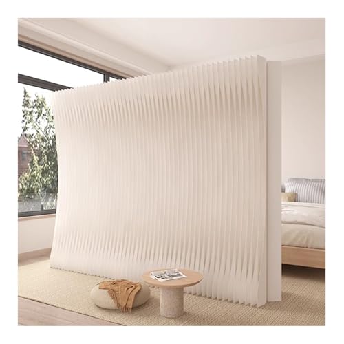 Cloison de séparation rétractable en papier blanc pliable de 5 x 1,8 m
