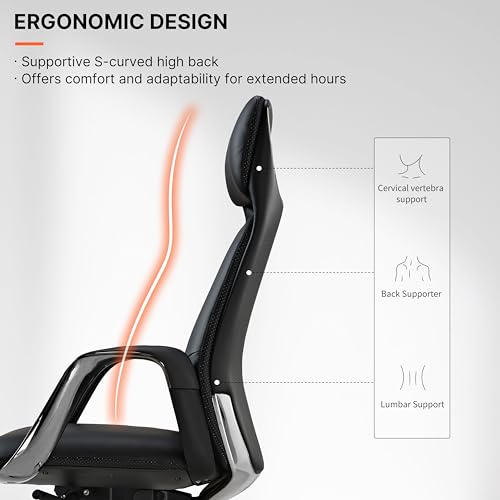 Luxury Leather Office Chair Ergonomic