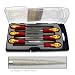 Premium-Grade 6pc Diamond Needle File Set Soft Grip Stone Tile Glass by Protian