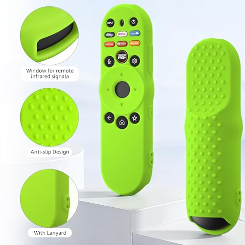 Image of [2Pack] Climberer Cover for VIZIO XRT270,Smart TV Remote Control Replacement Glow in Dark Protective Skin Case - Blue & Green (XRT270)