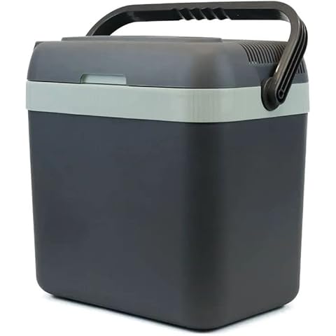 Leisurewize - Portable Electric Cool/Warm Box For Drinks and Food 12V DC & 240V AC Adapter Festival Camping Beach Travel Picnic BBQ Cooler (32 Litre) Cover