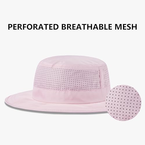 Image of UPF 50+ Bucket Sun Hat with Laser Perforated Mesh Cooling Adjustable Breathable Lightweight for Outdoor Men Women
