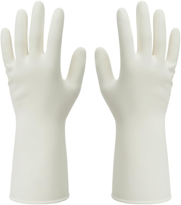 15mil Heavy Duty Reusable Nitrile Cleaning Gloves, 6 Pairs, XL | 15mil Thick, 13in Long Cuff, Non PFAS, Food Safe, Chemical Resistant, Non-Slip Grip, Latex Free