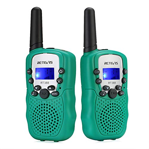 Retevis RT388 Walkie Talkie para Niños, Walkie Talkie Niños, 8 Canales PMR446 Linterna VOX, Regalos de Juguetes para Niños, para Cámping, Gardín u Otras Actividades al Aire Libre (2 Piezas, Verde) Retevis RT388 Walkie Talkie para Niños, Walkie Talkie Niños, 8 Canales PMR446 Linterna VOX, Regalos de Juguetes para Niños, para Cámping, Gardín u Otras Actividades al Aire Libre (2 Piezas, Verde)