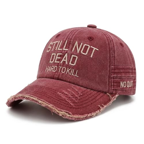 Still Not Dead Baseball Caps, Vintage Distressed Dad Hat, Embroidered