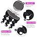 13x4 Lace Frontal Closure Body Wave Frontal Ear to Ear HD Lace Frontal Human Hair Brazilian Virgin Human Hair Frontals 10 Inch Pre Plucked Hair Extensions for Women Free Part 150% Density