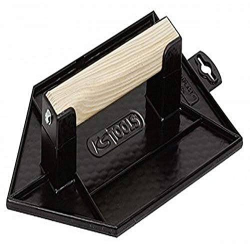 Taloche Plastique Noire - Taloche avec Poignée Bois et Plateau Alvéolé - 200x130 mm - KS TOOLS 144.0532