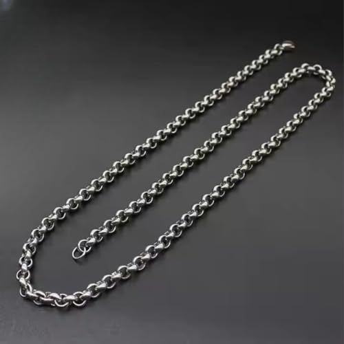 Image of THE MEN THING Chain for Men, Luxury Pure Titanium Steel Chain | Silver Stainless Steel Chain | Necklace Jewellery for Men & Boys