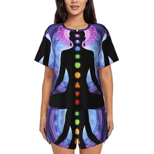 Women's Button Up Pajamas, Adult T-Shirt and Trousers Separate